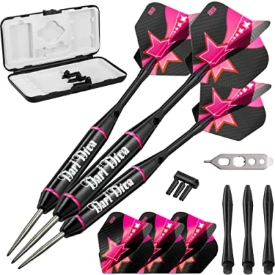 Image de Viper Vanity Pointe en Acier Fléchettes avec Stockage/étui de Transport : Dart Diva, 22 grammes