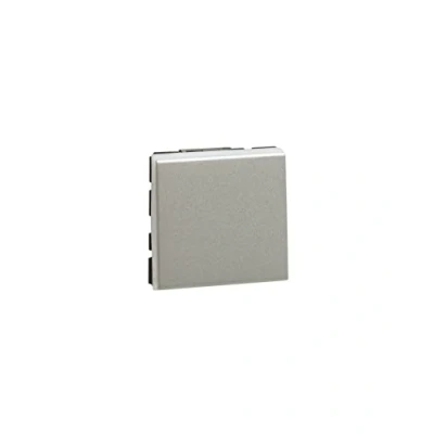 Image de Legrand 079211L Mosaic Interrupteur ou Va et Vient, 10AX, 250V, Easy Led, 2 Modules, Aluminium