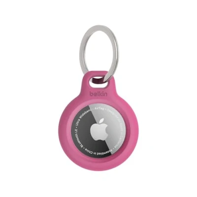 Image de Étui Apple AirTag Belkin Porte clés Secure Holder de Rose Plastique