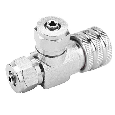 Image de EVTSCAN Système d&#039;aquarium, régulateur de CO2, Aiguille, clapet Anti Retour, Compteur à Bulles, Accessoire réservoir Poissons(Double Head)