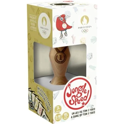 Image de Asmodee Jungle Speed : Jeux Olympiques Paris 2024 de société Cartes d&#039;observation et rapidité A partir 7 Ans 2 à 10 Joueurs Version française