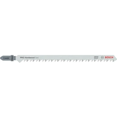 Image de Bosch 2608634243 Lame de scie sauteuse T 344 DF Speed for Hard Wood BIM, avoyée, rectifiée Bois tendre dur épais (5 100 mm), tous types panneaux, même replaqués, 5 pièces