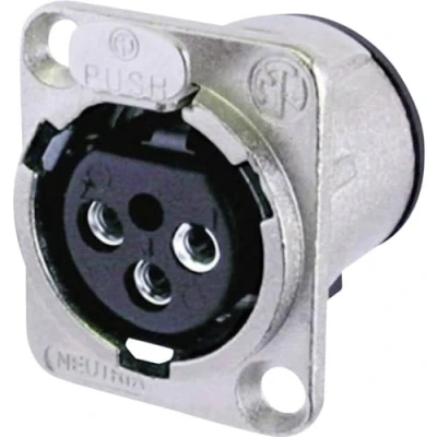 Image de Neutrik NC3FDV Prise XLR encastrée 3 broches