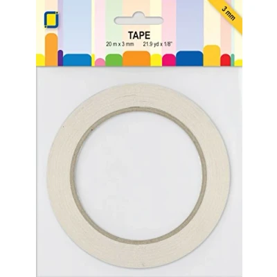 Image de JE Jeje adhésif Double Face 3 mm x 20 m, Transparent