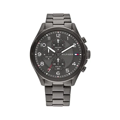 Image de Tommy Hilfiger Montre à aiguilles, Homme, Taille: One Size, Grau