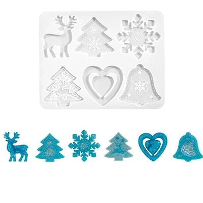 Image de Moule en silicone Moules de Noël 2 6 formes différentes