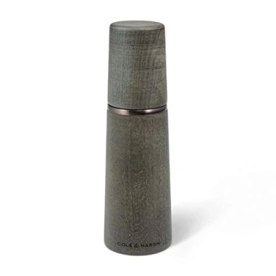 Image de Cole &amp; Mason H322021 Marlow Gris Foncé Moulin a Sel Precision+/Mouture Réglable Bois de Hêtre Teinté 185mm Comprend 1 x Garantie à Vie Du Mécanisme