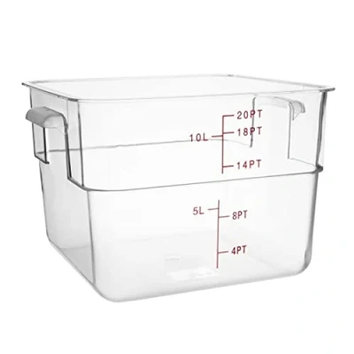 Image de Hygiplas Conteneur de Stockage Carré Polycarbonate 10Ltr