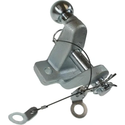Image de BITS4REASONS Nouveau modèle Maypole 50 mm argenté brillant et mat Boule goupille d&#039;attelage MP84