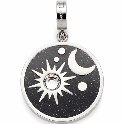 Image de Leonardo Jewels Stellaris Clip&amp;Mix 022219 Pendentif en Acier inoxydable bleu avec motif soleil, lune, étoiles, convient pour la gravure, bijoux cadeau, 3.5, inoxydable, Pas de gemme