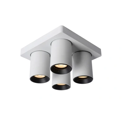 Image de Lucide Nigel spot en saillie 20 x 11,3 cm 4 5W dimmable incl. dim to warm white