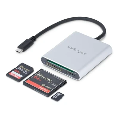Image de StarTech.com Lecteur et enregistreur multicartes USB 3.0 avec C pour cartes mémoire SD, microSD CompactFlash Neuf