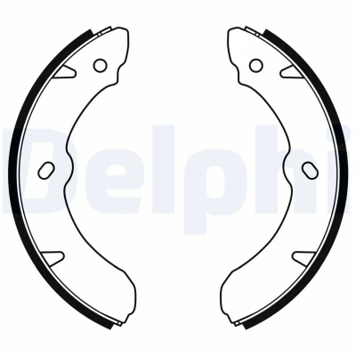 Image de Jeu de mâchoires frein à disque DELPHI LS2177