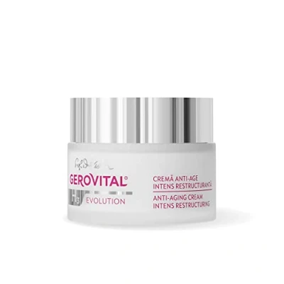 Image de Crème Anti Âge Restructurante Intensive à Effet Rides, Régénère et Nourrit le Visage Pendant la Nuit, Effets Immédiats Longue Durée, 50 ml, Gerovital H3 Evolution