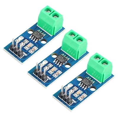 Image de HALJIA Lot de 3 modules capteur courant 20 A ACS712 compatible avec Arduino