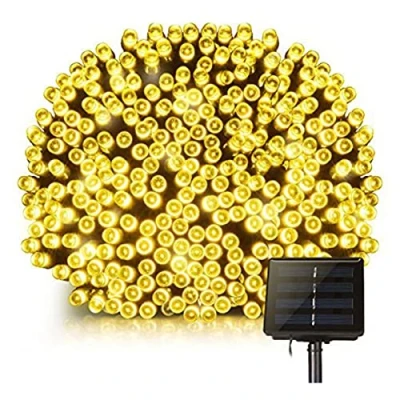 Image de LUMI JARDIN Guirlande Lumineuse Solaire décoration extérieur 100 LED Blanc Chaud YOGY Solar Warm 8.90m 8 Modes
