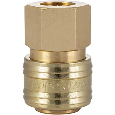 Image de Poppstar Raccord rapide pour air comprimé DN 7,2 avec filetage intérieur de 1/4 pouce le raccordement l&#039;air