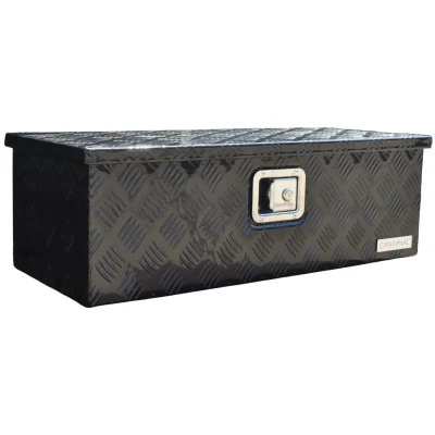Image de Coffre de flèche/boîte à outils/bac flèche en aluminium motif larmé avec poignées 765x330x245 mm incluant un verrou intégré Matériau 2,5
