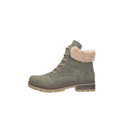 Image de Rieker Femme Y7424 Bottes à Lacets, Vert, 40 EU