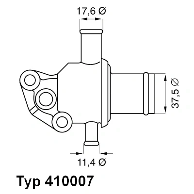 Image de WAHLER 410007.87D Thermostat d&#039;eau 87 avec joint d&#039;étanchéite FIAT: Cinquecento, Seicento / 600 3/5 portes