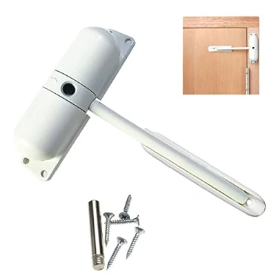 Image de Vogueing Tool Ferme porte automatique robuste réglable à ressort hydraulique monté automatiquement, blanc
