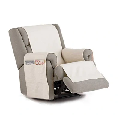 Image de Eysa Bianca practica Housse de Fauteuil Couleur 00 écru, Coton, Ecru, 37x7x29 cm