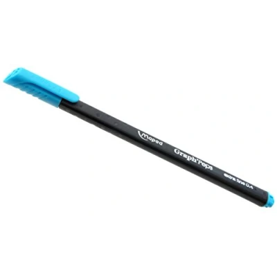 Image de Maped Feutres Graph&#039;Peps Stylos Pointe Fine 0,4 mm Douce et Résistante Confort d&#039;Écriture Dessin Boîte de 12 Bleu (Blue Lagoon)