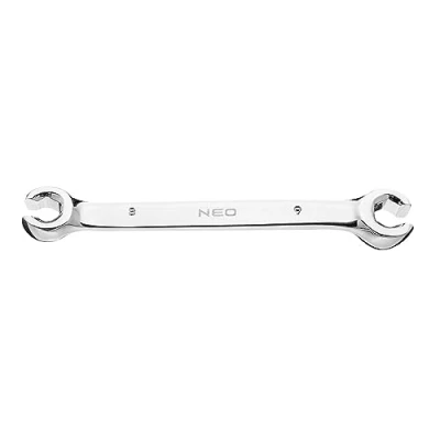 Image de NEO TOOLS 09 141 Clé à dévisser durite rigide frein 8x9 satiné chromé Acier chrome vanadium