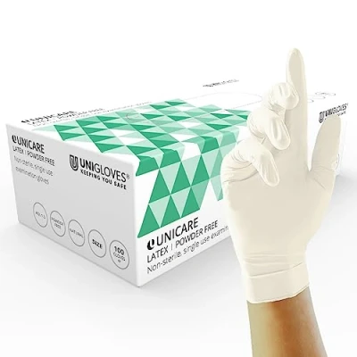 Image de Unigloves UCLPF1204 Boite de 100 gants en latex non poudrés Taille L