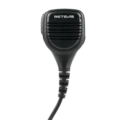 Image de Retevis RS112 Talkie Walkie Haut Parleur Microphone 2 Broches Étanche IP54 Compatible avec RT24 RT22 RT27 RT84 RT5 RT28 Baofeng UV 5R BF 888S Kenwood TK 3401D Talkies Walkies(1 Pcs)