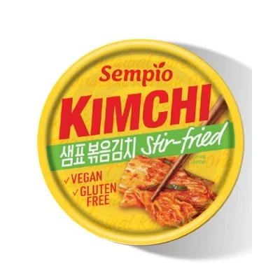 Image de Kimchi en conserve Sempio (Stir Fried, 160g) Chou chinois Napa coréen authentique conserve. Végétalien, Non GMO