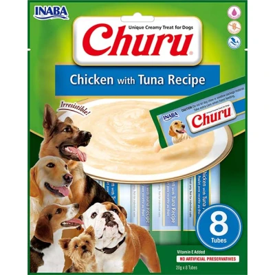 Image de Inaba Churu pour chiens Purée Poulet et Thon 8 st.