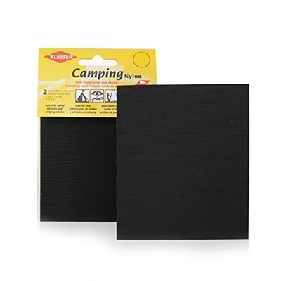 Image de Kleiber Patchs Style Toile Nylon imperméables Autocollants, Noir