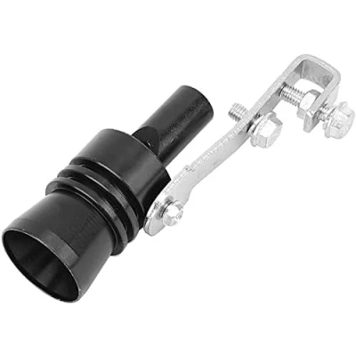 Image de Tuyau d&#039;échappement Sound Booster Sifflet XL Turbo Whistle pour voiture et moto Faux V8 Générateur de son tuning Facile à monter (noir, L)