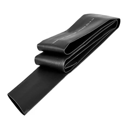 Image de sourcingmap 1 mètre 25 mm Dia rapport 2:1 chaleur rétractable de recul Noir