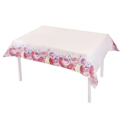 Image de Talking Tables Truly Scrumptious Nappe en Papier Motif Floral Idéal pour Mariage, fête prénatale, thé de l&#039;après midi, d&#039;anniversaire 120 x 180 cm