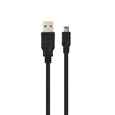 Image de Ewent EW 100110 020 N P Câble USB A Mini 2.0 Noir 1,8 m