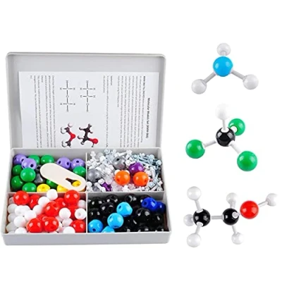 Image de Poweka Modèle Moléculaire de Chimie Kit Structure Biochimie Base, Molécules Organiques pour Enseignants Étudiants Scientifiques Classe (240 PCS)