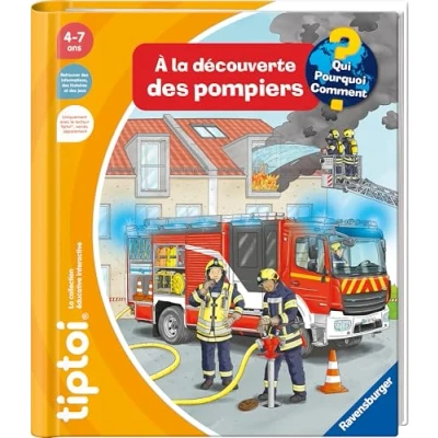 Image de Ravensburger tiptoi® Livre interactif À la découverte des pompiers Jeu éducatif électronique, sans écran A partir de 4 ans version française 13099015