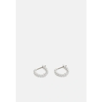 Image de Swarovski Vittore MINI HOOP Boucles d&#039;oreilles silvercoloured, Femme, Taille: One Size, Silver coloured