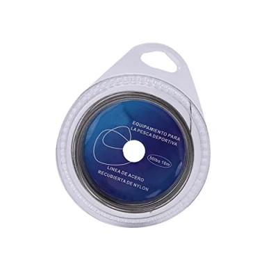 Image de Ligne de pêche Fil d&#039;acier traçage Inoxydable 10 mètres avec 12pcs Douilles sertissages(50 lbs)