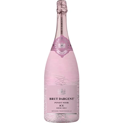 Image de Brut Dargent Ice Pinot Noir Vin Effervescent Rosé Demi Sec Magnum Méthode Traditionnelle (1 x 1,5 L)