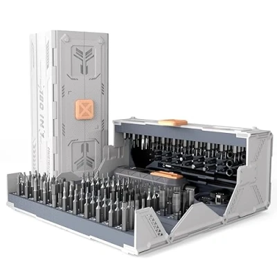 Image de Mustbau 180 en 1 Kit Tournevis de Précision, Magnétiques Embouts avec Torx T1 T20, Phillipes 1.0 3.5, Triangle 2.0 3.0, Hex H 0.7 6.0 Pour Téléphone, Portable, Lunettes, Appareil Photo