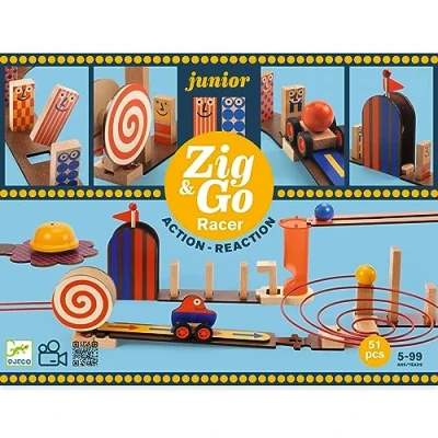 Image de Djeco chain reaction game zig &amp; go junior racer 51st
