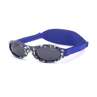 Image de Kiddus Lunettes de soleil Polarisées Premium pour bébé, garçon, fille. 0 mois à 2 ans. Protection Solaire UV400. Pont nez en Silicone. Bande réglable Neoprène