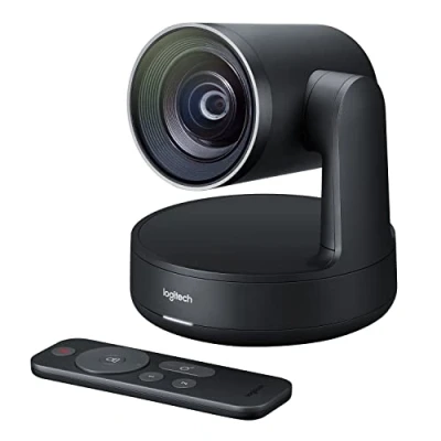 Image de Logitech Rally Camera Caméra Visio Conférence 4k pour Conférence, PIZ couleur 3840 x 2160 motorisé USB 3.0 Noir
