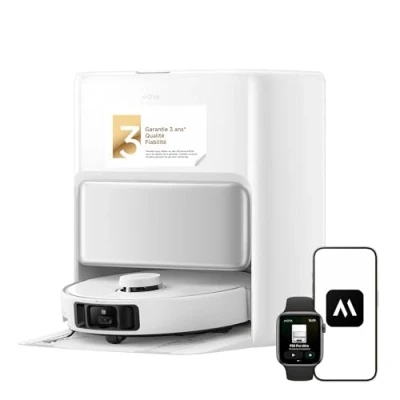 Image de MOVA P50 Pro Ultra Robot aspirateur avec lingette adaptative, puissance d&#039;aspiration de 19 000 Pa brosse anti enchevêtrement, n