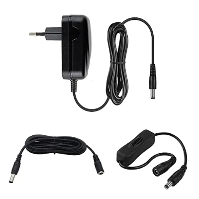 Image de myVolts Chargeur/Alimentation 12V Compatible avec Focusrite Clarett 2Pre Interface Audio (Adaptateur Secteur) Prise française rallonge et Interrupteur en Ligne
