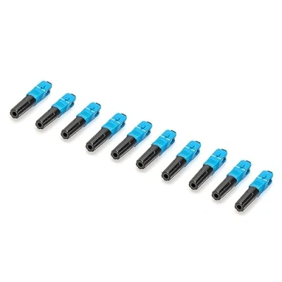 Image de DIGITUS SC/UPC connecteur de Terrain Fibre Optique 9/125μm monomode 10 pièces Noir/Bleu