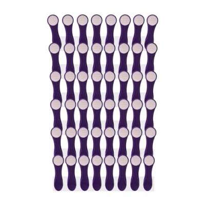 Image de Lot de 48 pinces à linge avec ressorts compression en acier inoxydable et Softtouch Lilas blanc